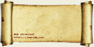 Una Adamac vizit kartica